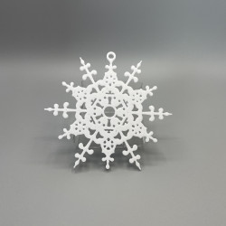 Set aus 5 Schneeflocken | Anhänger | Ornamente | Weihnachtsdeko