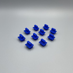 10x RJ45 Port Dust Cover | Staubschutzstecker | Abdeckung | Switch