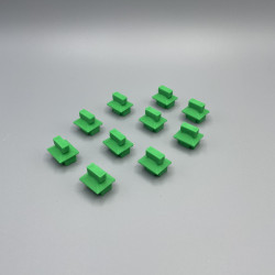 10x RJ45 Port Dust Cover | Staubschutzstecker | Abdeckung | Switch